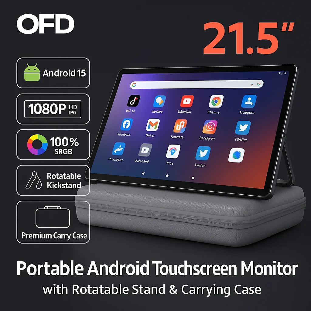 Built-In Camera Tablet Portable Touch Screen Tv 21.5 Inch Fhd Touch Screen Monitor Interactive Display For Home
