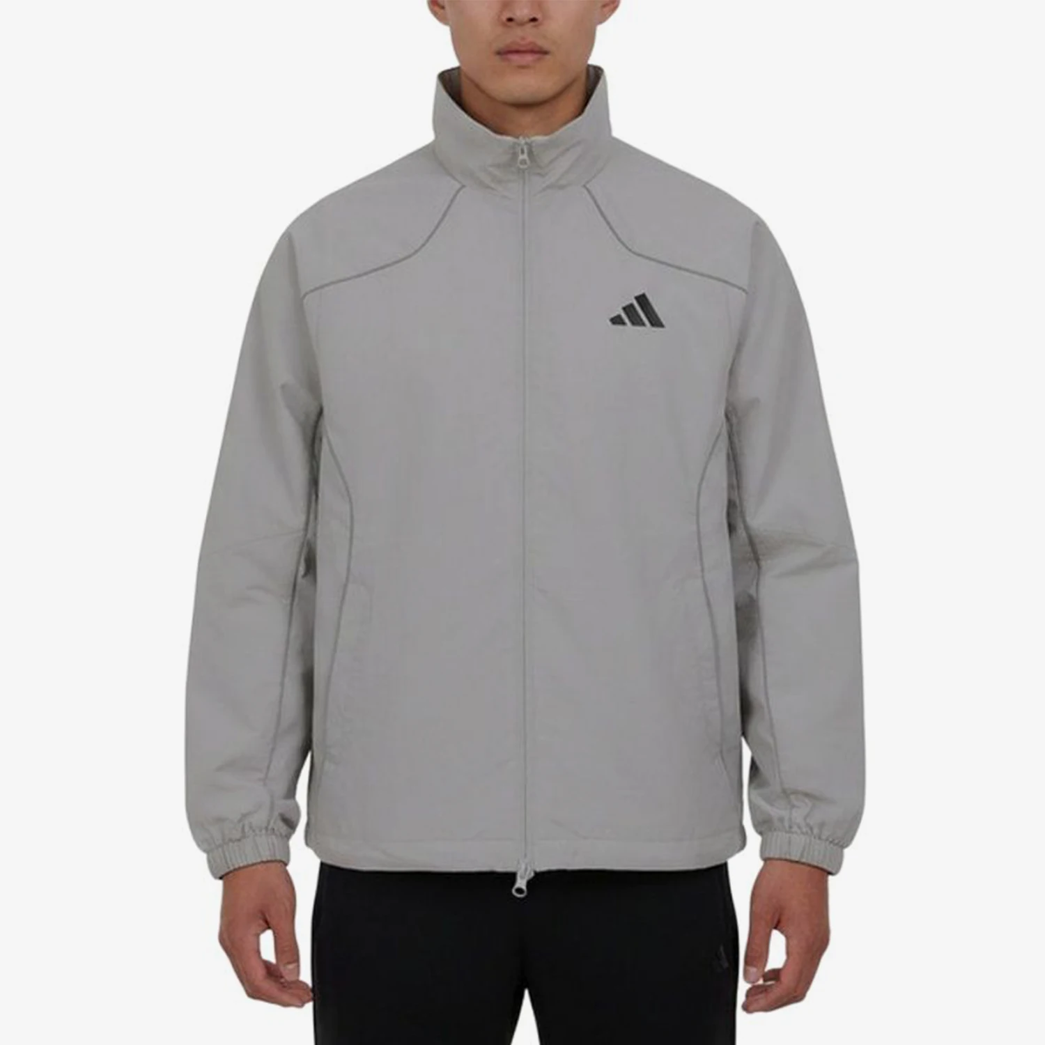 Adidas genuine stand up collar zipper jacket new men's running jacket jacket KY9984