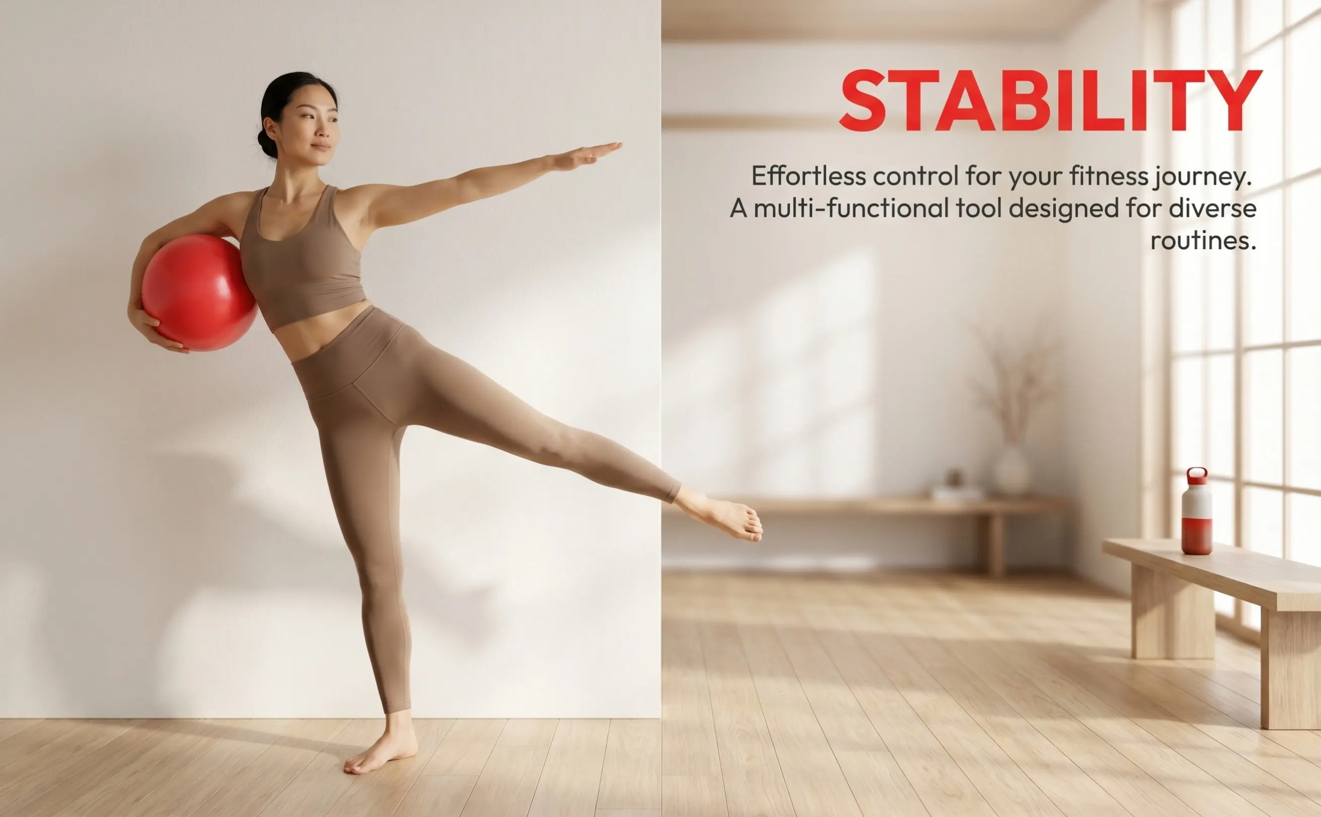 2Pcs Pilates Exercise Set PVC Yoga Home Fitness Training Toning Sculpting Posture Correction