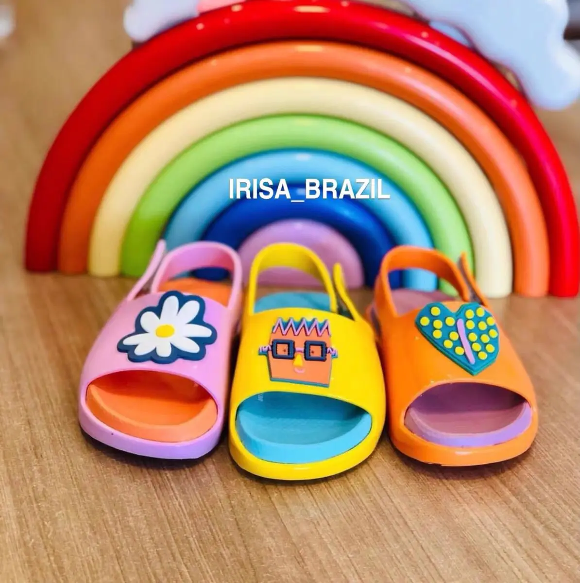 New Arrival Style Kids Boy and Girl\'s Summer Sandals Children Cute Flower Heart Jelly Shoes Baby Hot Sale Beach Shoes HMI084