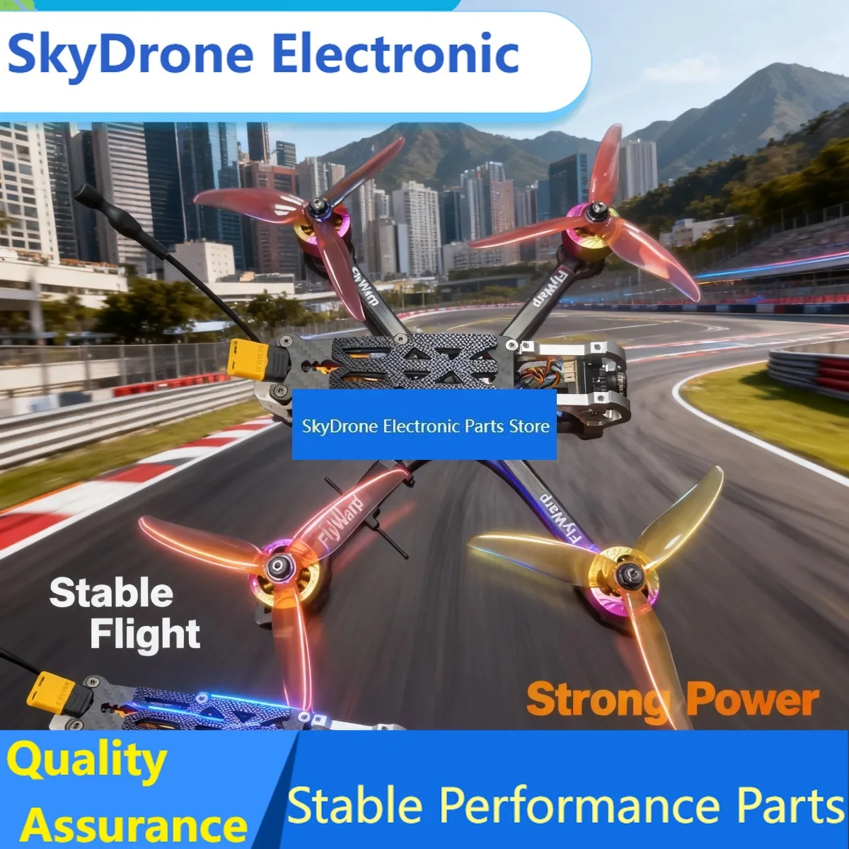SkyDElFlyWarp F405 Flight Controller Stack With 60A 4in1 ESC, ICM42688P Gyro,, For Betaflight INAV, 30.5x30.5mm 6-8S FPV Racing