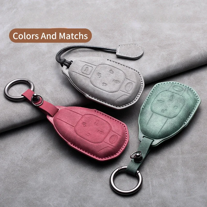 Car Key Case Cover Fob Shell For Trumpchi GAC GA3 GA6 SGS7 GA4 GS5 GS3 GS4 GM8 Empow J11 J12 J13 J14 J15 Legend GS8 Leather