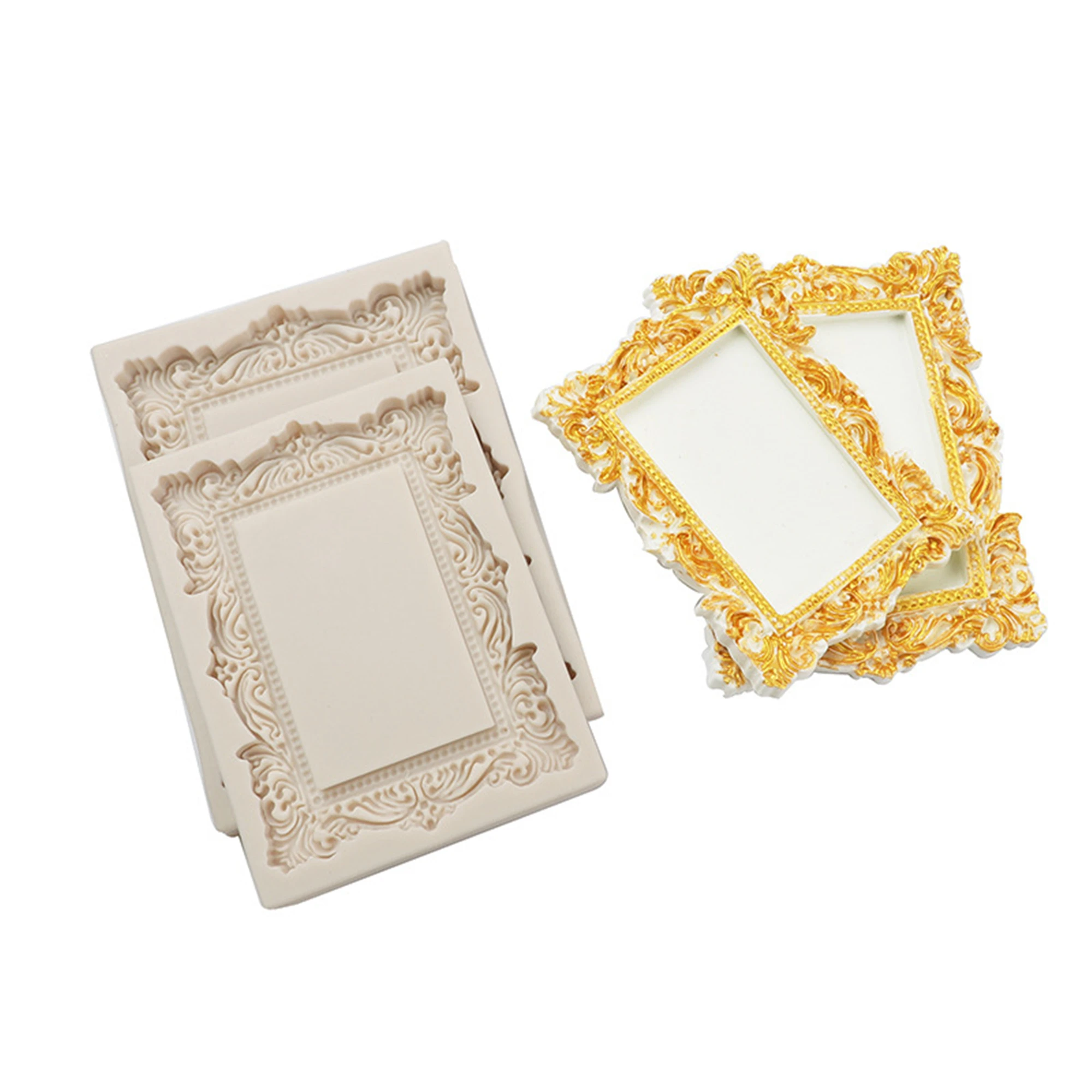 Photo Frame Chocolate Silicone Fondant Mold For Cake Decorating Cookie Baking Gumpastes Moulds Oven Available And Resin Art