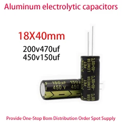 200v470uf 450v150uf 200V 450V boyutu: 18x40mm alüminyum elektrolitik kondansatör 5 adet