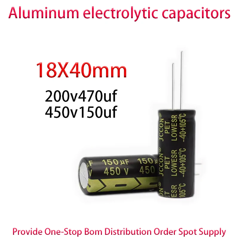 200v470uf 450v150uf 200V 450V Size: 18x40mm Aluminum Electrolytic Capacitor 5PCS