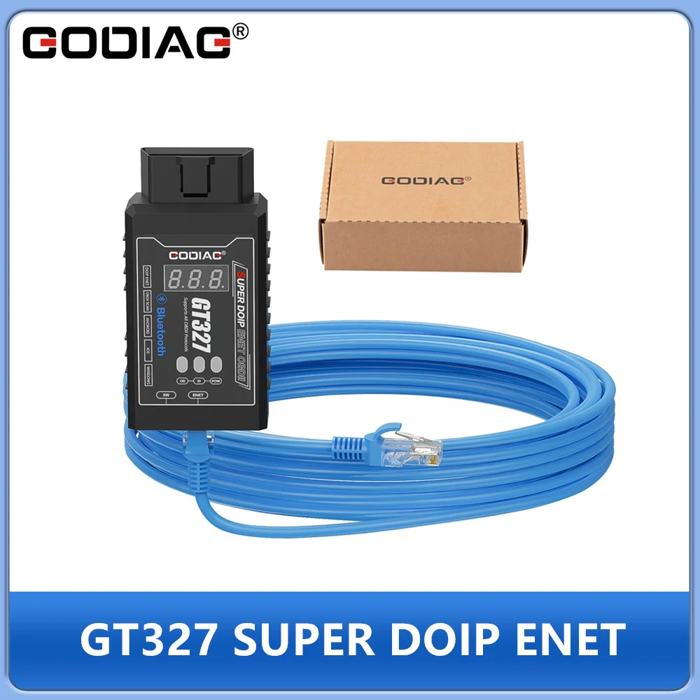 

GODIAG GT327 SUPER DOIP ENET ELM327v1.5 Bluetooth 4.0 OBDII Scanner with Voltage Display for iOS/Android/Windows