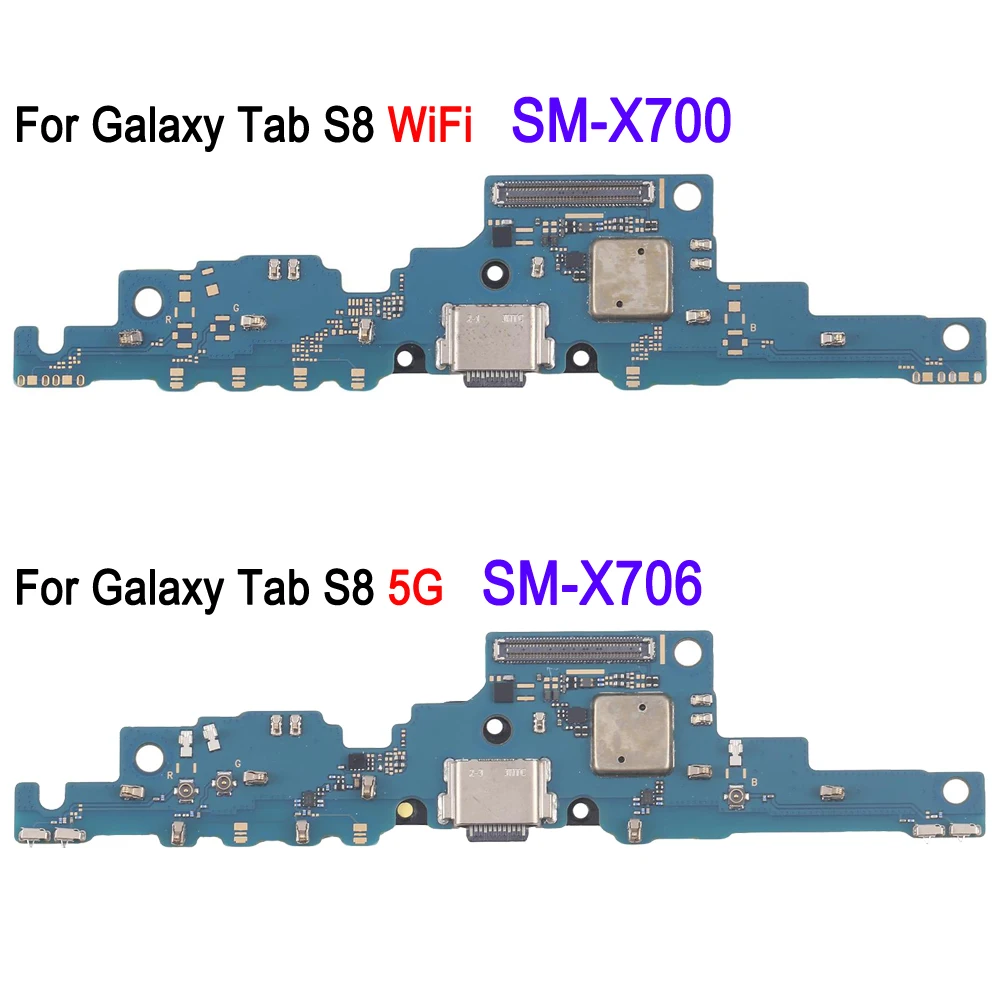 Welding Charging Port Board For Samsung Galaxy Tab S8 WiFi Version SM-X700, For Samsung Galaxy Tab S8 5G Version SM-X706