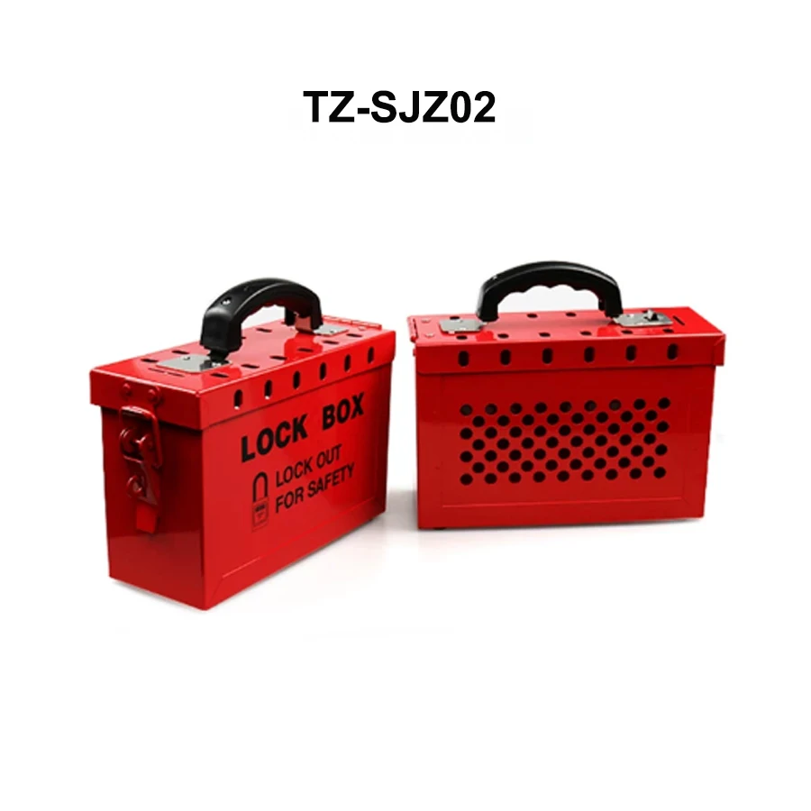 kit-scatola-di-blocco-di-sicurezza-per-gruppi-in-acciaio-portatile-rosso-scatola-di-bloccaggio-a-mano-piccola-scatola-di-tagout-per-stazione-di-gestione-in-lamiera-d'acciaio