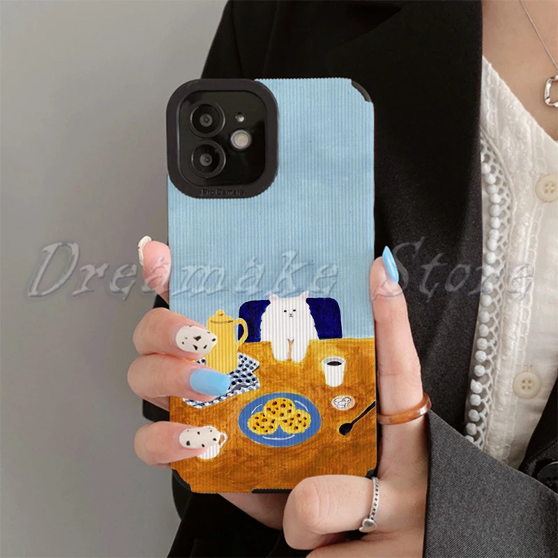 Cartoon Cute Cat Phone Case for Iphone 11 Pro Max 12 13 Iphone 14 Pro Max Iphone 15 Pro Max Case