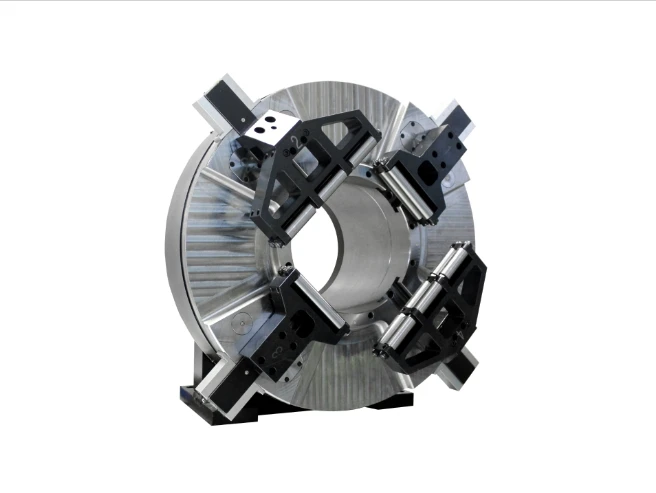 Professional Customized Cutting Machine, Welding Cutting, Mechanical Four Jaw Pneumatic Clamping Rotary Chuck