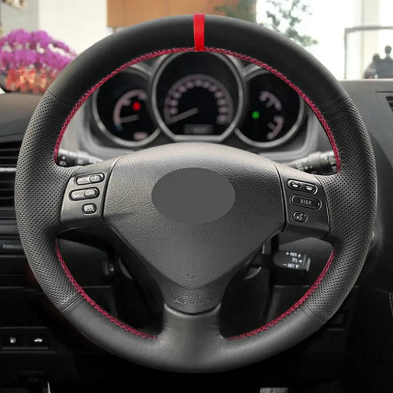 For Lexus RX330 RX400h RX400 2004-2007 Car Steering Wheel Cover Leather Trim For Toyota Camry 2004 2005 2006 Corolla Verso 2006