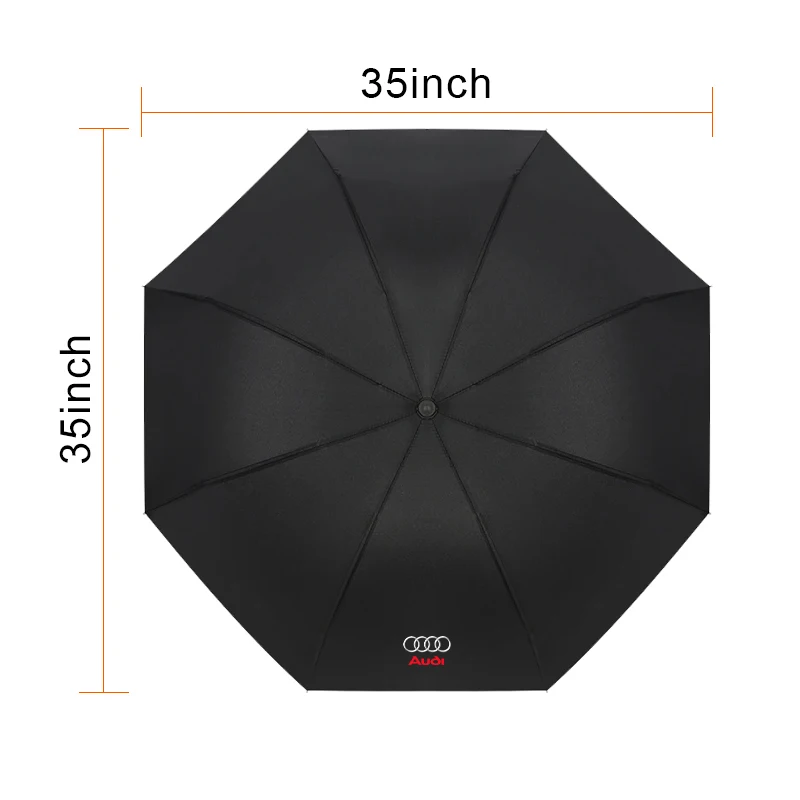 Car Fully Automatic Compact Folding Custom Umbrella Car Accessories For Audi sline TT Q2 Q3 Q5 Q7 Q8 A3 A4 A5 A6 A7 R8 B5 B6 B7