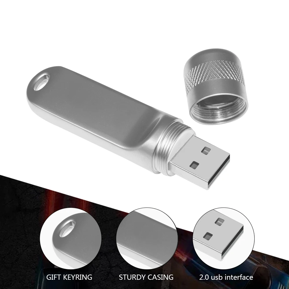 USB Flash Drives 128gb Waterproof High Speed Metal Black Pen Drive Memory Stick 64gb USB Memories 32gb Storage for PC