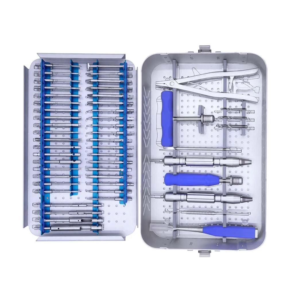 Instrumento de extracción de tornillo, tornillo de fijación, juego de instrumentos extraíbles, instrumento quirúrgico