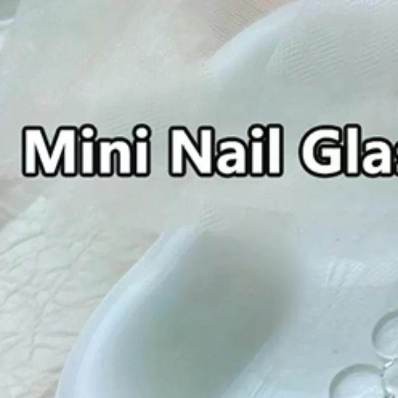 40pcs Glass Color Card Transparent Tips Round Showing Gel Polish Designs Nail Color Board Tips Card Korean Style Manicure Tool