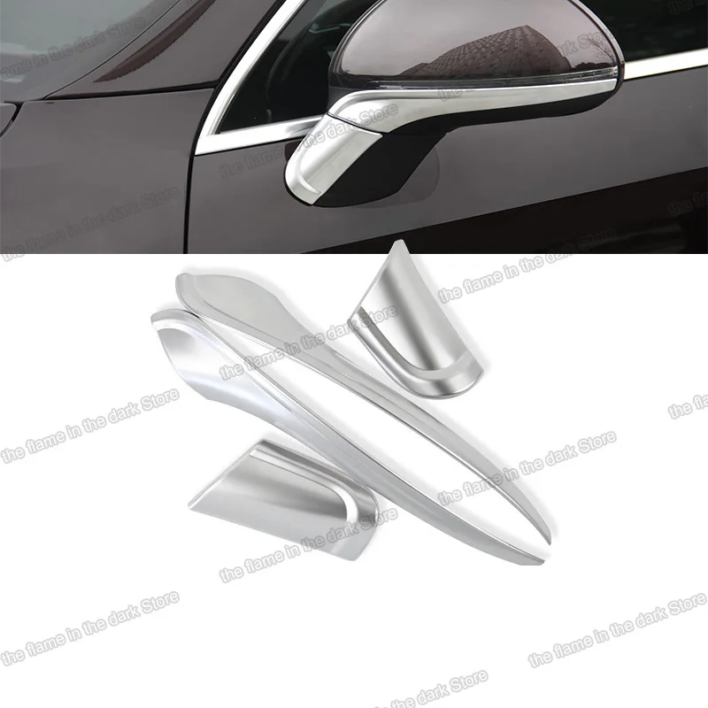 Carbon Fiber Car Rearview Trims Decoration for Porsche Cayenne 2018 2019 2020 Accessories 2021 chrome 2022 2023 coupe exterior