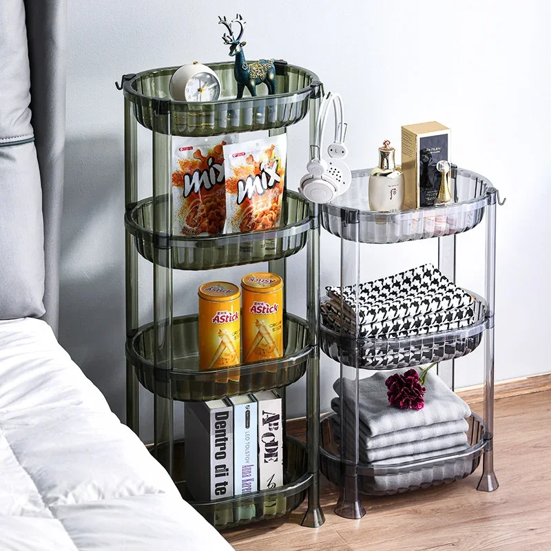 

Kitchen Gadgets Home Bedroom Toilet Shampoo Storage Shelf Desktop Multilayer Kitchen Fruit Spice Organizer Plastic Ground