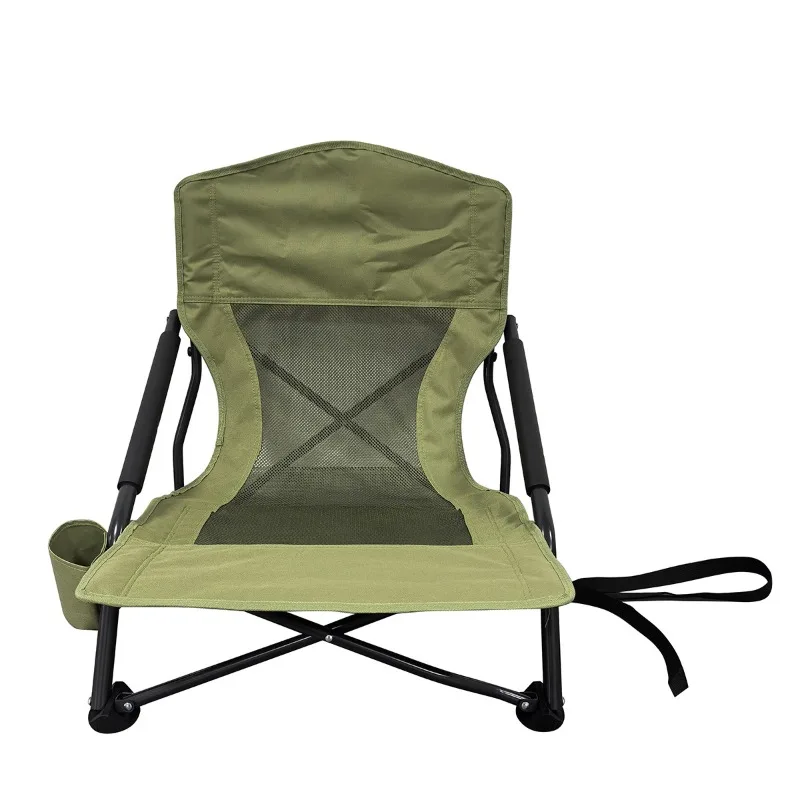

Outdoor Portable Folding Chair Fishing Chair Backrest Picnic Camping Leisure Low Foot Stool
