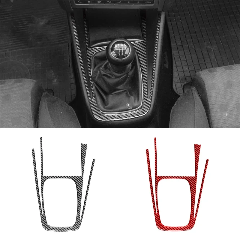 

For Volkswagen VW Golf 4 1999-2004 Car Styling Gear Shift Panel Frame Decor Sticker Decal Interior Accessories Carbon Fiber