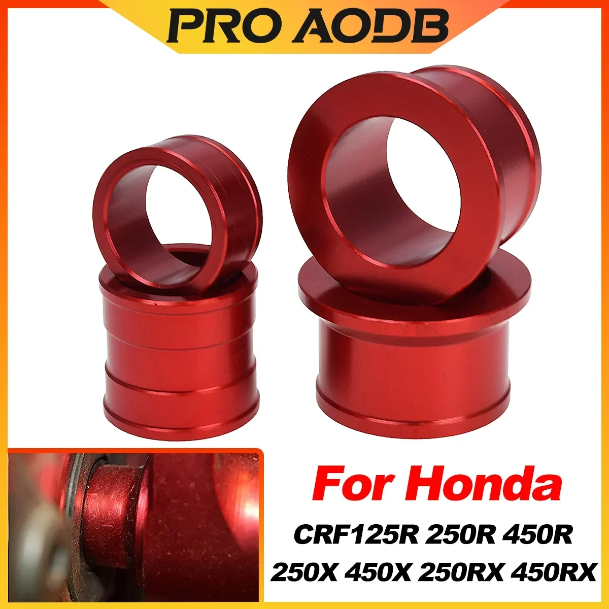 For Honda CR125R CR250R CRF250R CRF250X CRF450R CRF450X CRF 250RX 450RX Motorcycle Front and Rear Wheel Hub Spacer Fork Bushing