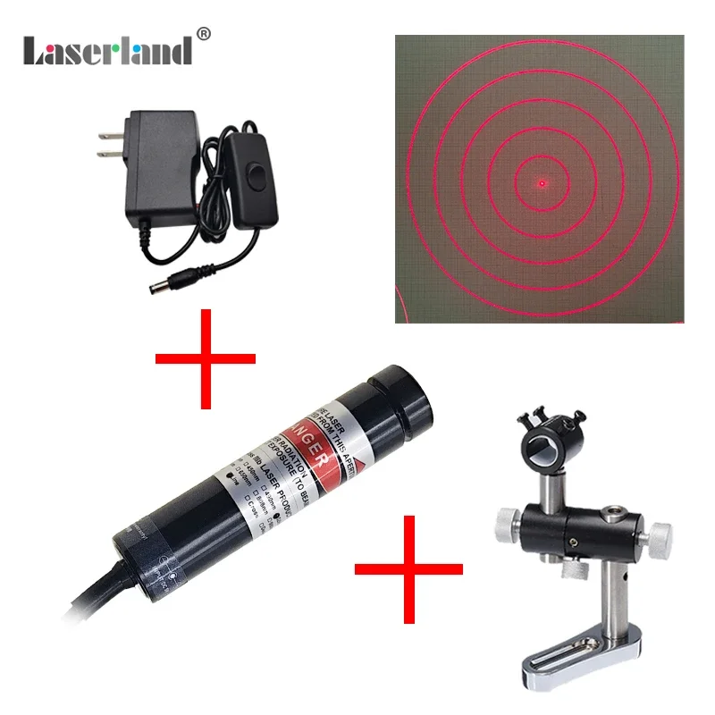 DOE Diffraction for Cake Location 650nm 520nm Red Green 5 Rings Concentric Circles Grating Laser Module