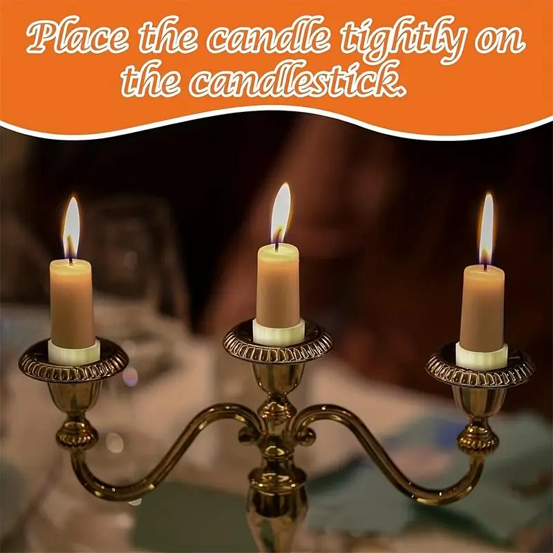 Hot Sale 5/10pcs Silicone Candle Holders Stabilizing Sleeves, Prevent Slipping & Wax Drips, Stabilize Tapered & Pillar Candles