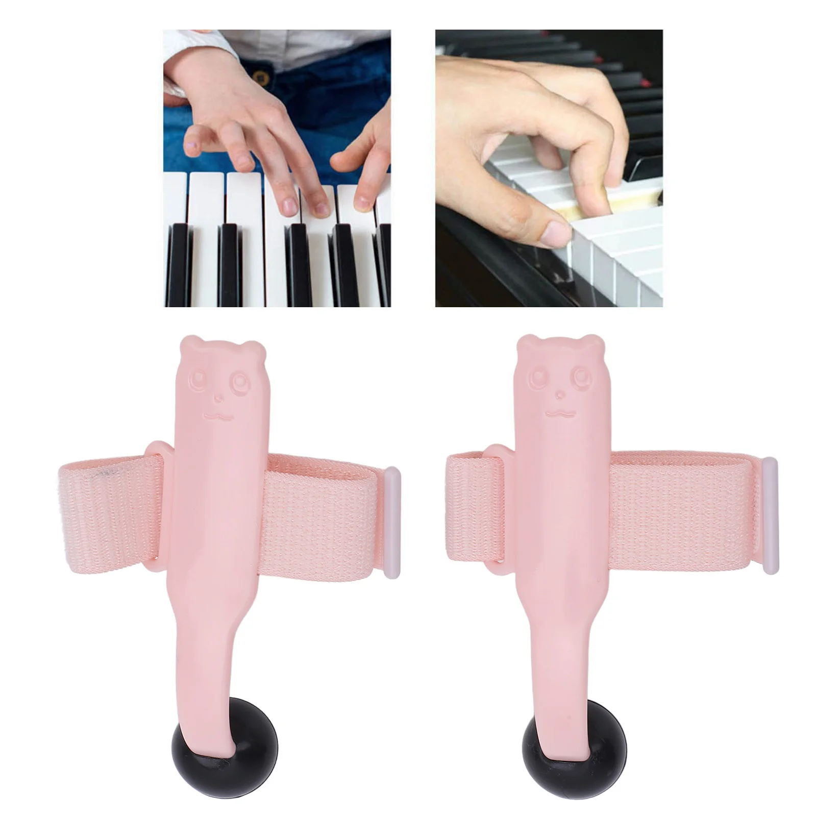 Piano Finger Trainer Strong Support Food Grade Rubber Finger Positioning Aid for Practice Piano Practice Hand Posture Trainer