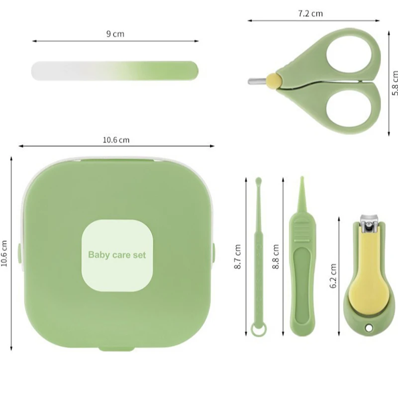 Professionelles Nagelpflegeset für Babys, 4-teiliges Nagelknipser-Set für Babys, Sicherheits-Nagelknipser-Set für Kinder, Nagelknipser