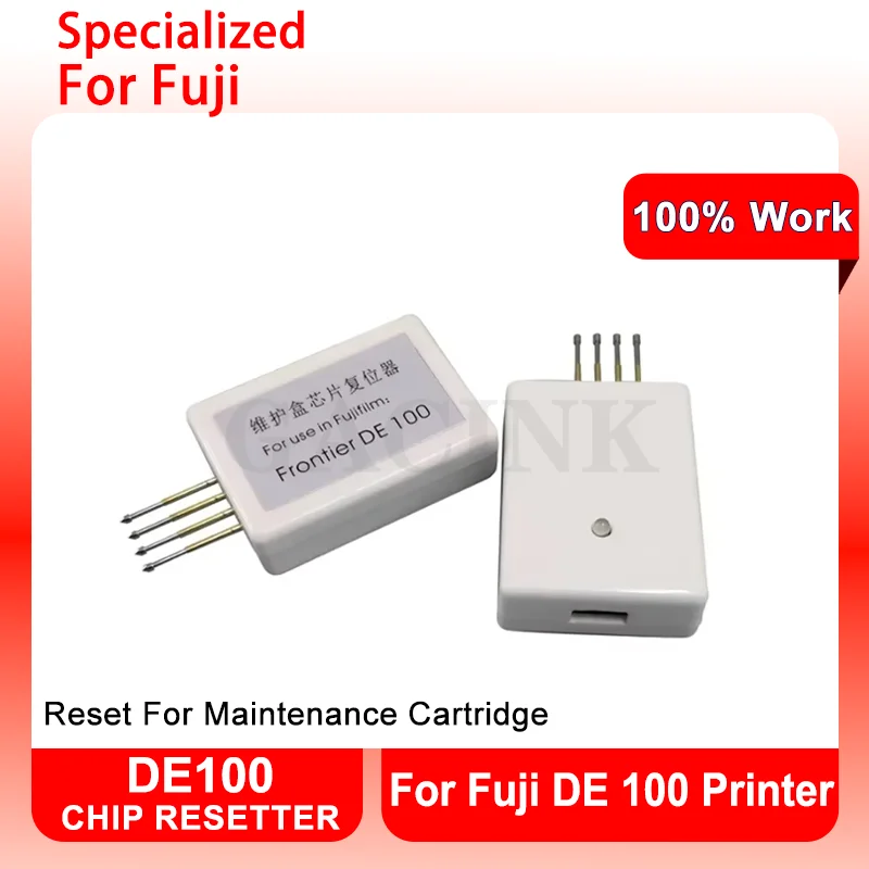 DE100 Maintenance Resetter For Fuji DE 100 Printer Waste Ink Tank Chip Reset For Fujifilm Frontier DE 100