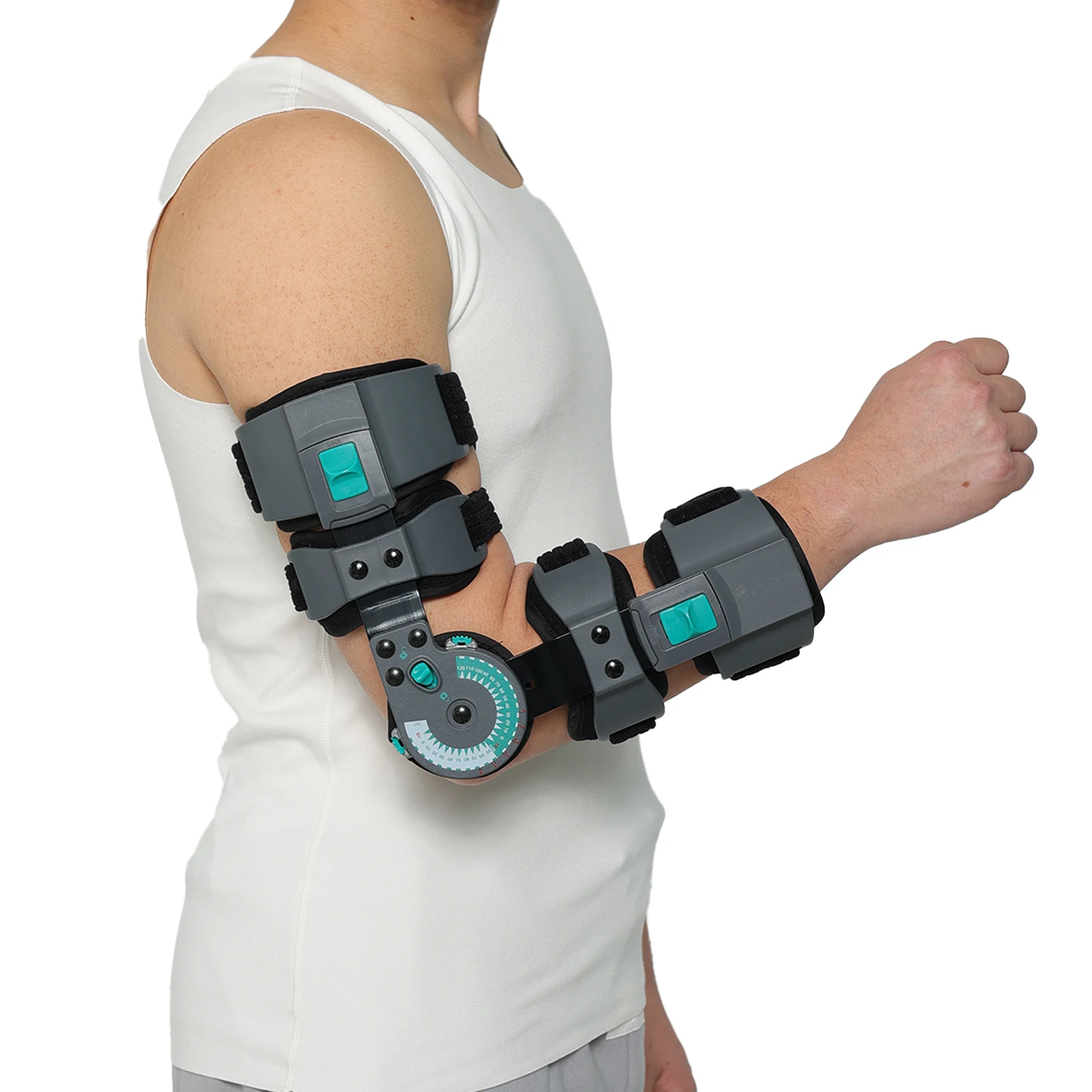 

Tennis Elbow Brace – Hinged Adjustable Elbow Immobilizer for Golfer’s Elbow, Arthritis Pain Relief & Joint Stability