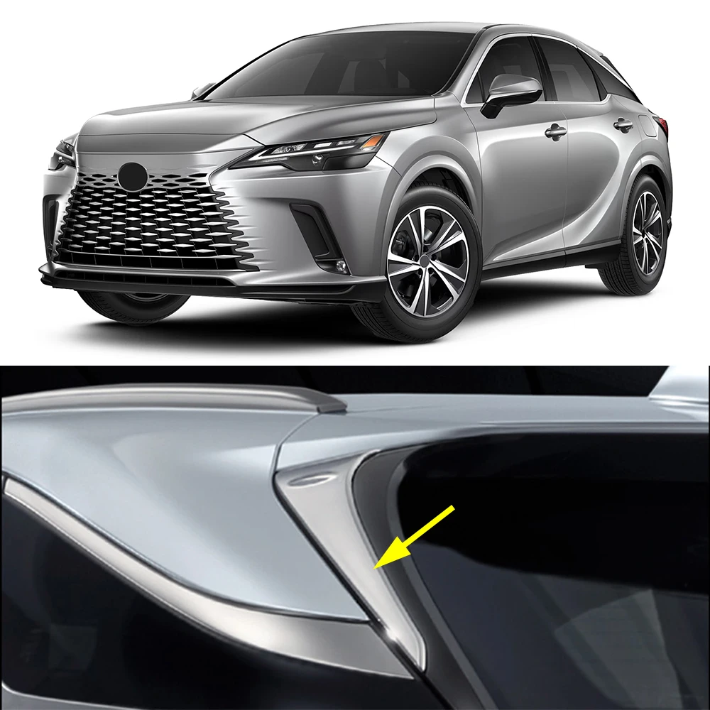 For Lexus RX Chrome Rear Tailgate Window Spoiler Cover Trims RX350 RX350h RX450h+ RX500h 2023 2024 2025 2026 Car Accessories