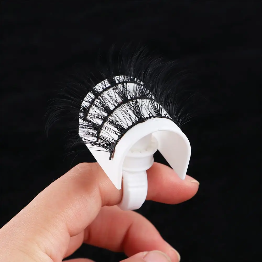 Makeup Tool Kit White Hand Held Eyelash Grafting Eyelash Extension Tool Ink Cup Rings Eyelash Glue Holders Eyelash Pallet
