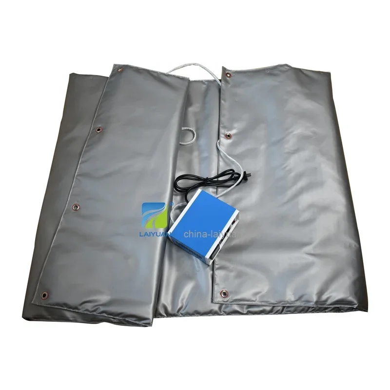 Laiyuan Customized 200L 110V 220V 2.5KW Oil IBC Drum Heater Jacket Tote Heat Blanket With Temperature Controller