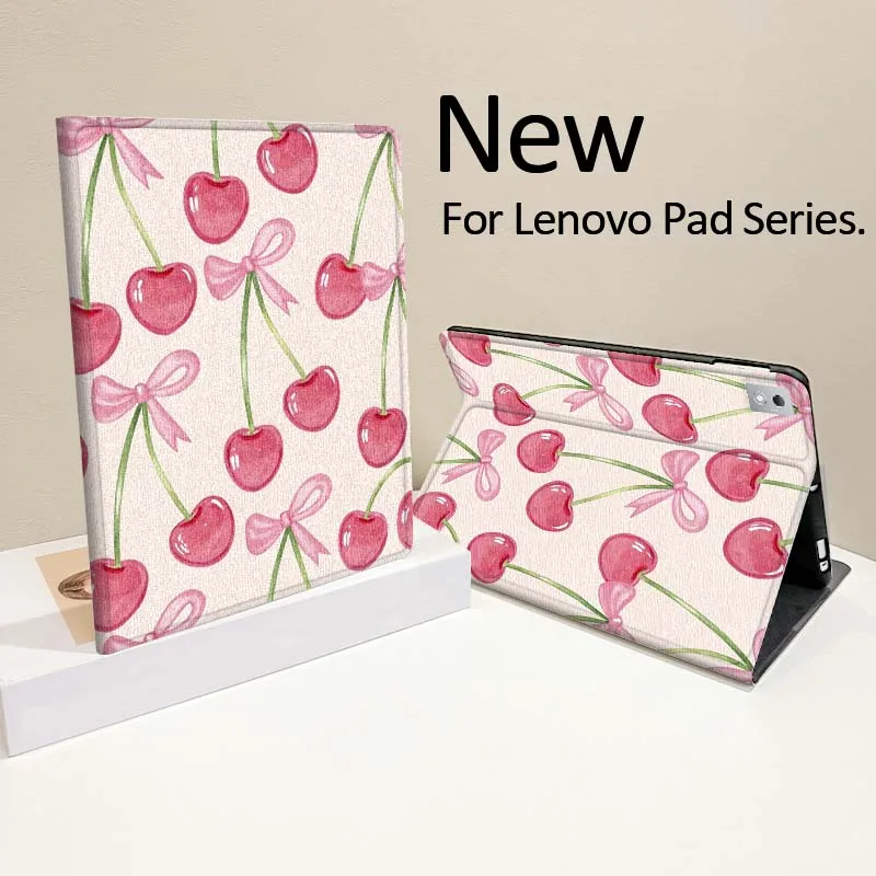 

Art Colorful Bowknot Pattern For Lenovo Tab Xiaoxin Pad 700 Y900 Gen4 K10 P11 GT K11 3rd P11 P12 Plus Pro Gen Tablet Case