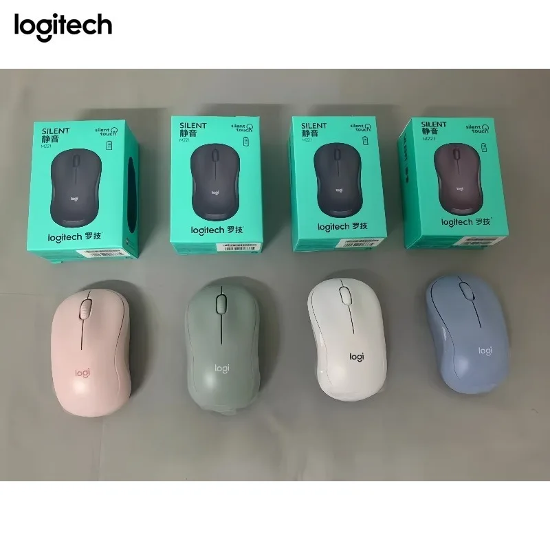 Logitech M221 Wireless Silent Mouse with Four Color Fresh Appearance and Silent Operation Enjoy Smooth Wireless Office