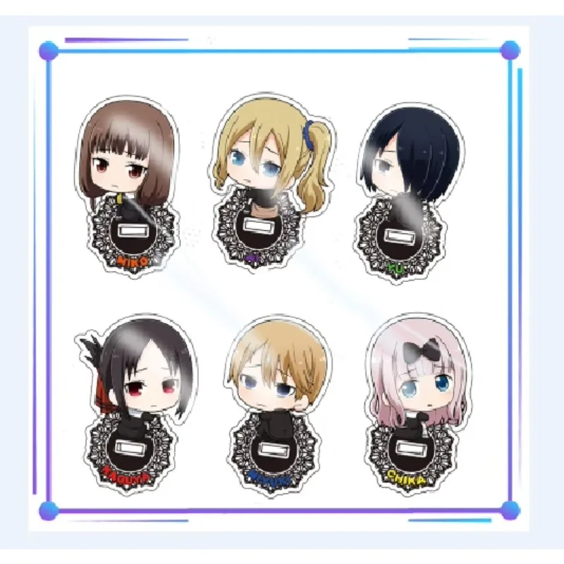 Game Hayasaka Ai Shinomiya Kaguya Fujiwara Chika Iino Miko Mini Figure Doll Anime Acrylic Stand Model Plate Cosplay Toy Gift