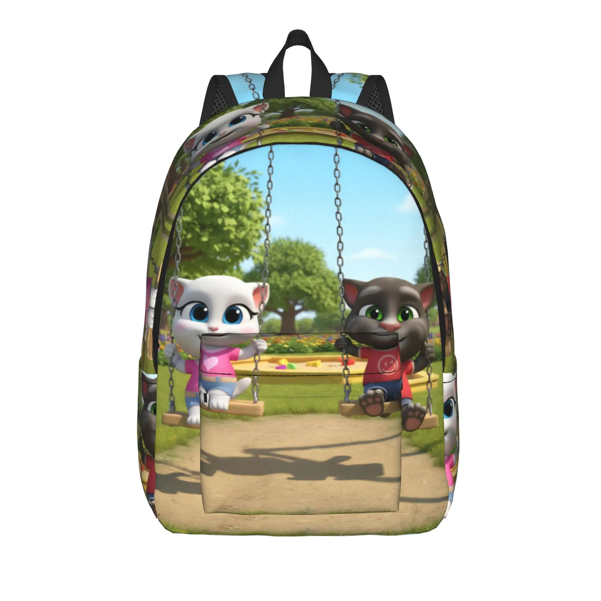 T-Talking T-Tom And F-Friends Cool Backpack Gift Student Hiking Travel  Daypack for Men Women Laptop Canvas Bags