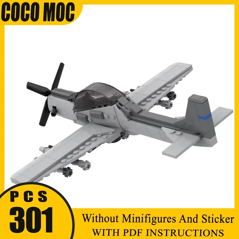 

A-29 Super Tucano Model Technology Aircraft Bricks Military Series Moc Building Blocks DIY Assembly Fighter Toy For Kid