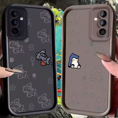 Pokemon Case for Samsung Galaxy S25 Ultra Plus S24 S23 S22 S21 S20 FE A73 A72 A71 A56 A55 A54 5G A52 A52S A51 4G Soft Back Cover