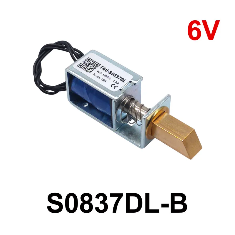 1Pc TAU-S0837DL DC 6V 12V 24V Elektrische Sloten elektromagneet slag 10mm Magnetisch Slot voor de Kast deurslot