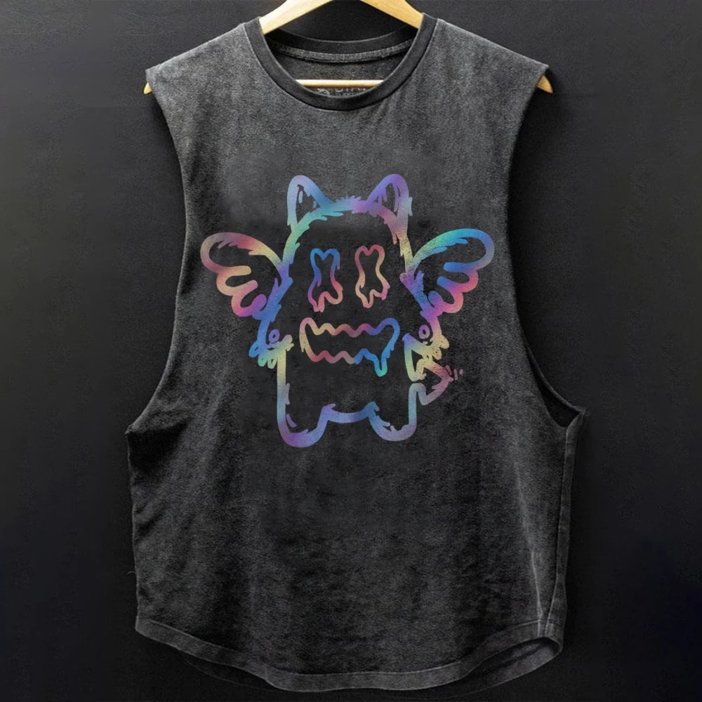 

Unique Monster Artwork Tee, Stylish Y2k Tank Top, Trendy Colorful Kawaii Cute Monster Traf, Shirt For Girlfriend/Boyfriend, Gift