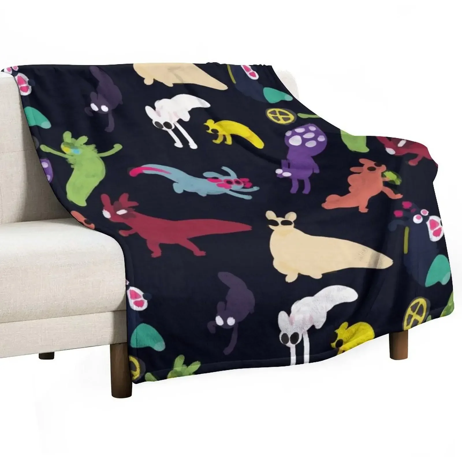 slugcats pattern Throw Blanket Loose blankets ands Extra Large Throw Bed Fashionable Decorative Sofa sofa bed Blankets