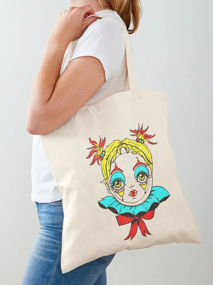 

Little Clown Baby Tote Bag eco bag folding sacs de shopping handbag custom canvas bag