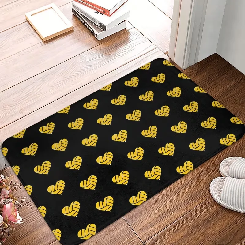 Fiery Flame Swirl Pattern Decor Doormat Warm Orange Red Art Floor Rug Stylish Indoor Entrance Carpet for Bedroom Living Room