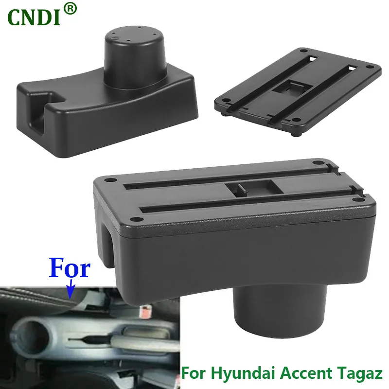 For Hyundai Accent Tagaz Armrest For Hyundai Accent Car Armrest box Interior Parts interior details Storage box Car Accessories