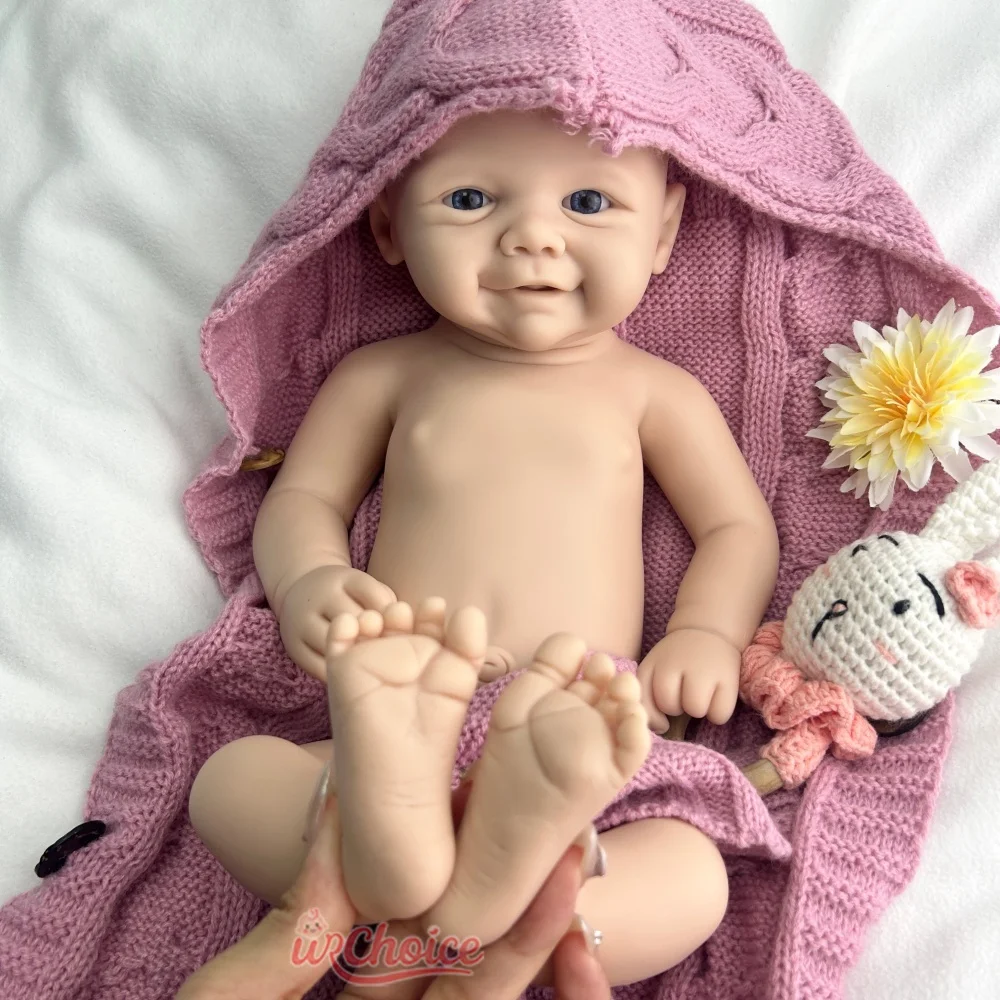 48 سم مرنة فيفيان واقعية سيليكون ولدت من جديد طفلة يمكن استخدام مصابيح وزن هدية دمية الفن لمرضى الخرف