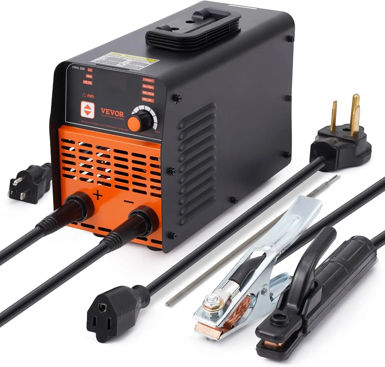 Stick Welder, 200Amp 2 in 1 ARC/Lift Tig Welder Machine 110/220V with Hot Start Arc Force Anti-Stick