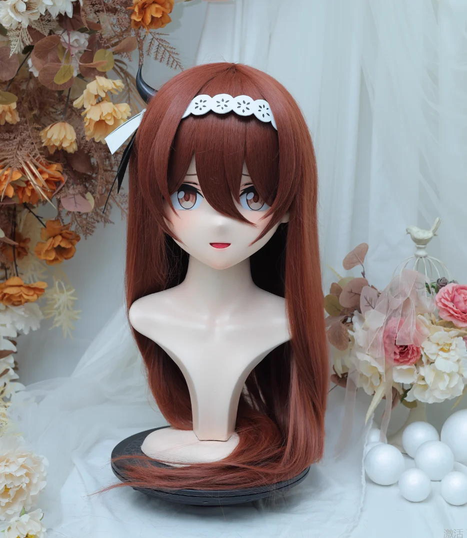 

(NFD36--16)Customize Full Head With Lock Pretty Female/Girl Japanese Animego Character Kig Cosplay Kigurumi Mask Crossdress Doll