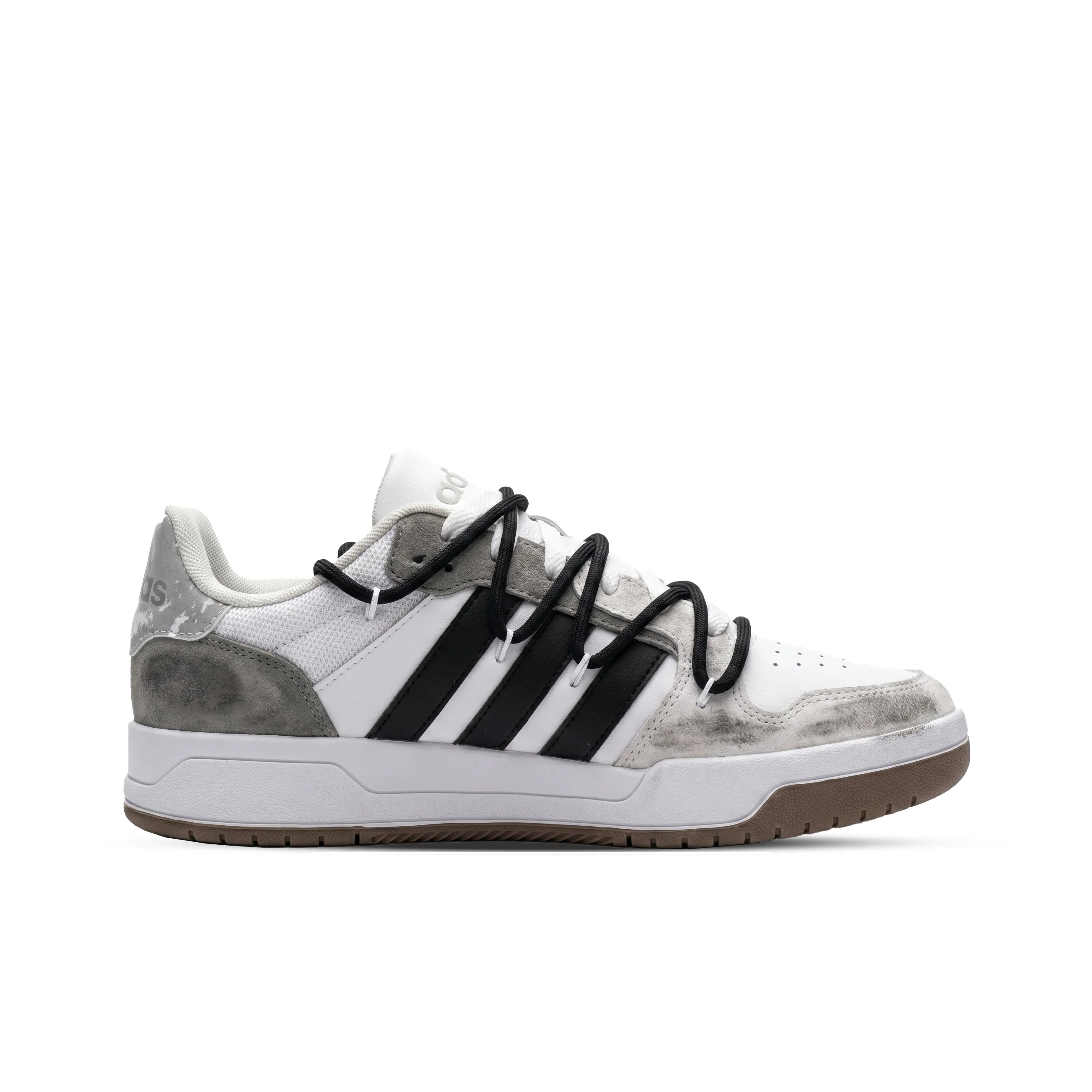 Adidas ENTRAP Ink Rain Clouds, Monster Lab Low top Skateboard Shoes Unisex Black White Silver JP9959(Team445-)