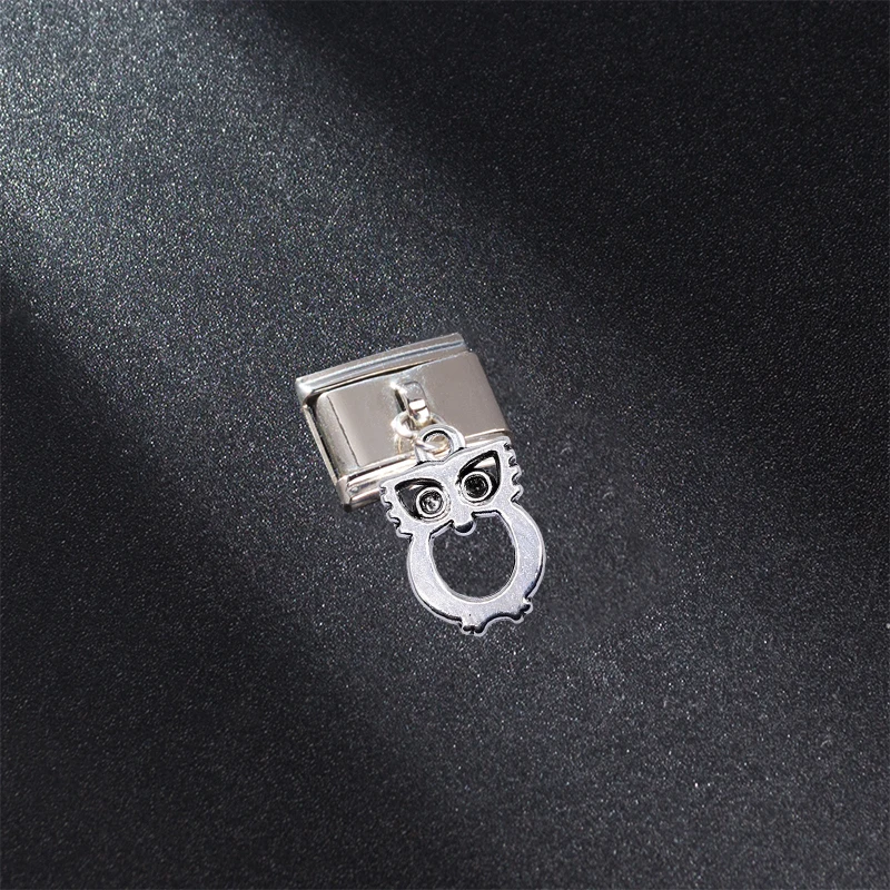 New Halloween bat Skull animal snake Italian Links Charm Fit 9mm Bracelet Stainless Steel Jewelry